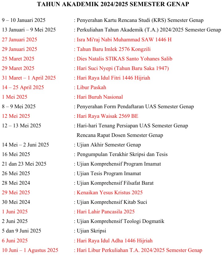 Kalender Akademik